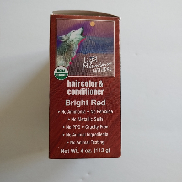 Light Mountain Henna Natural Hair Color & Conditioner Powder Bright Red NEW - Picture 7 of 11
